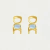 Clearance Bowery Gemstone Hoops Earrings