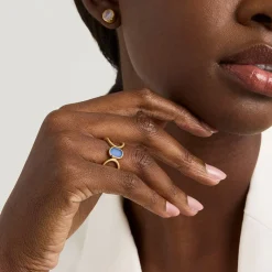 Hot Bowery Gemstone Ring Rings