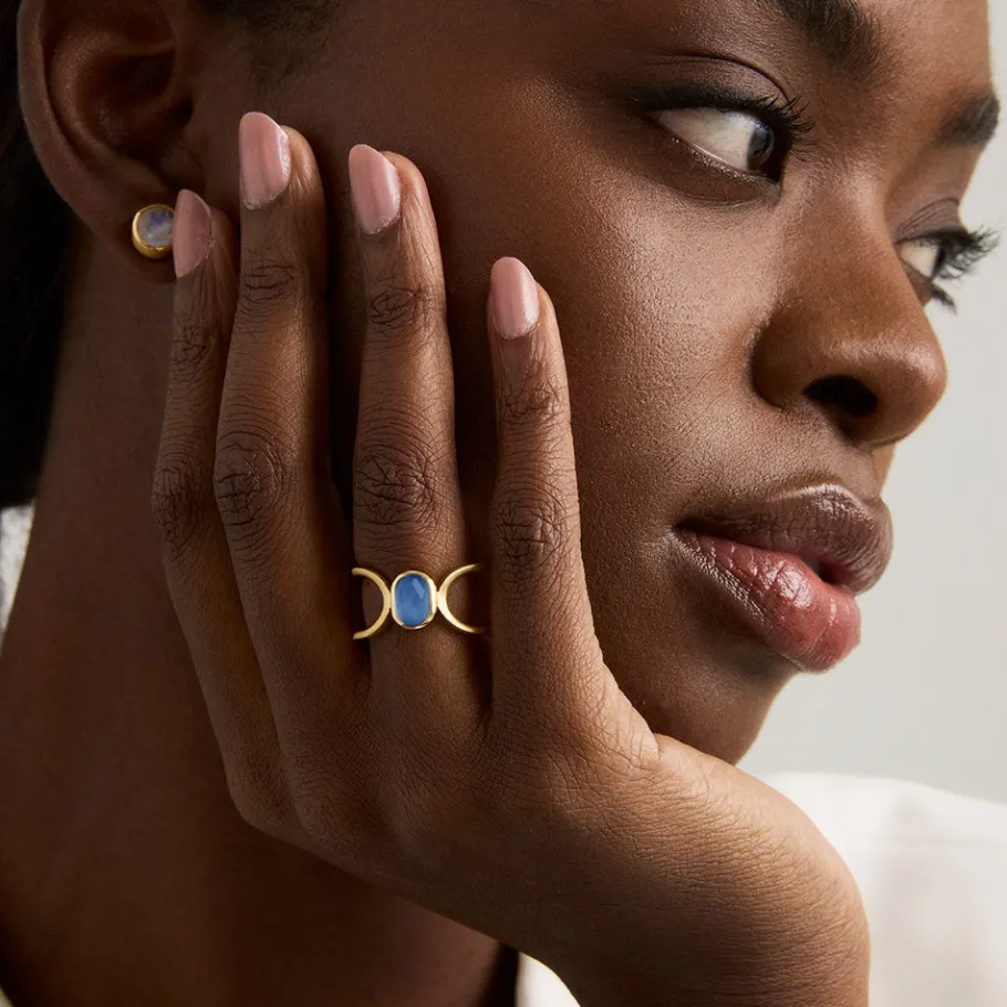Hot Bowery Gemstone Ring Rings