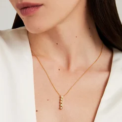 New Cascade Gemstone Drop Necklace Pendants | Necklaces