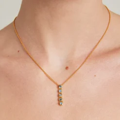 Outlet Cascade Gemstone Drop Necklace Necklaces