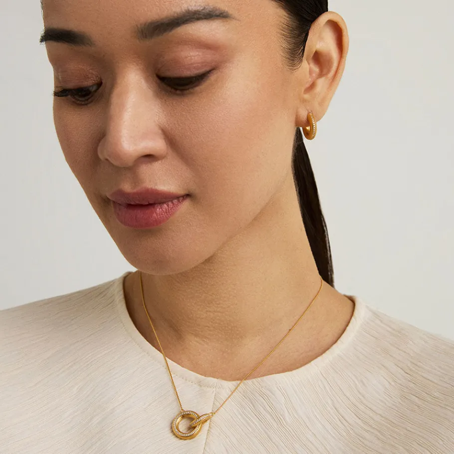 Fashion Colette Pavé Hoop Pendant Pendants | Necklaces
