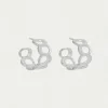 Outlet Crosby Link Huggie Hoops Hoops | Earrings