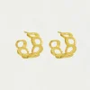 Clearance Crosby Link Huggie Hoops Hoops | Earrings