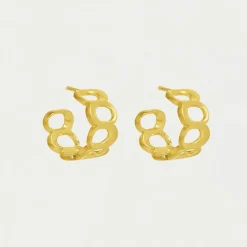 Clearance Crosby Link Huggie Hoops Hoops | Earrings