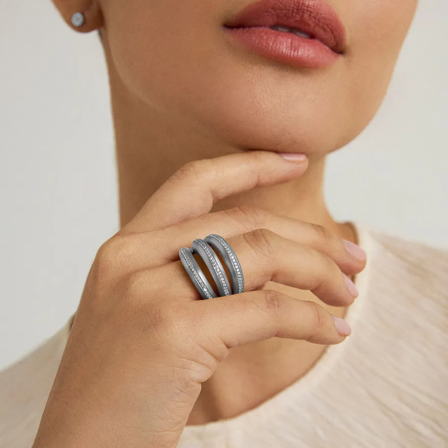 Sale Dauphine Pavé Stacking Ring Statement Rings | Rings
