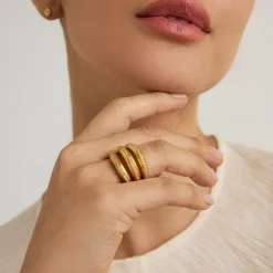 Sale Dauphine Pavé Stacking Ring Statement Rings | Rings