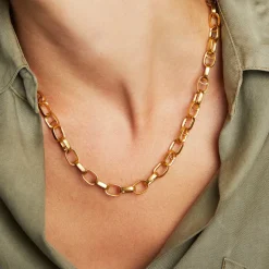 Online Manhattan Chain Link Statement Necklace Chain Necklaces | Necklaces