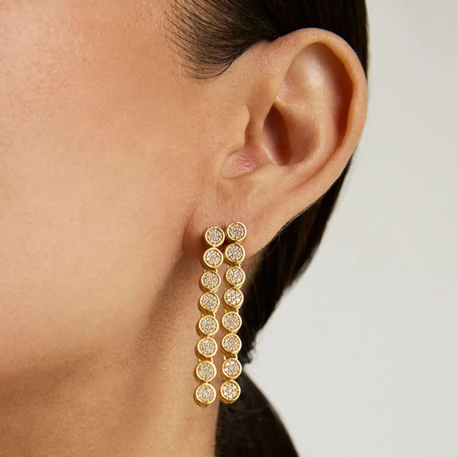 Outlet Mirabeau Pavé Statement Drop Earrings Statement Earrings | Earrings