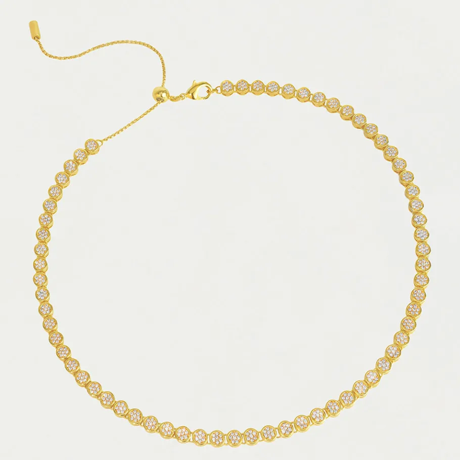 Outlet Mirabeau Pavé Tennis Necklace Chain Necklaces | Necklaces