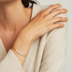 New Petit Pavé Bar Chain Bracelet Chain Bracelets | Bracelets