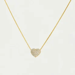 Fashion Petit Pavé Heart Pendant Pendants | Necklaces