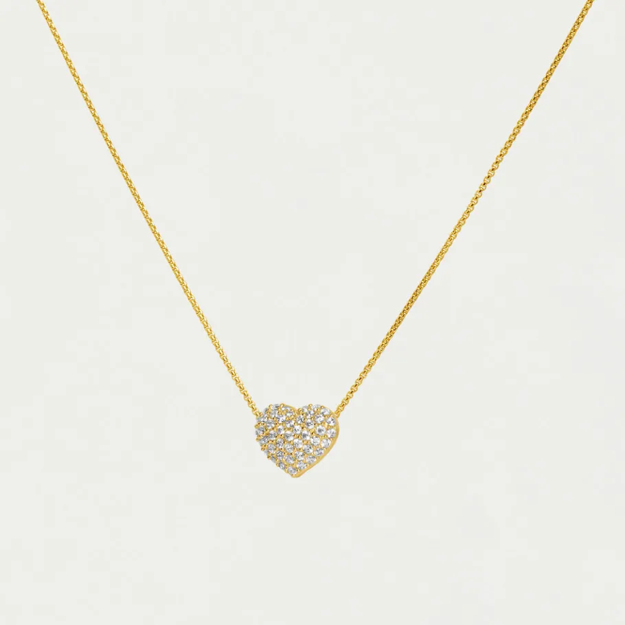 Fashion Petit Pavé Heart Pendant Pendants | Necklaces
