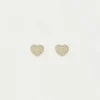 Hot Petit Pavé Heart Studs Stud Earrings | Earrings