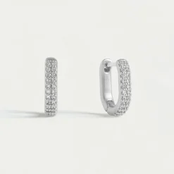 Sale Petit Pavé Huggies Earrings