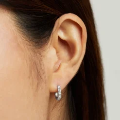 Sale Petit Pavé Huggies Earrings