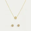 Sale Petit Pavé Studs and Necklace Set Pendants | Necklaces