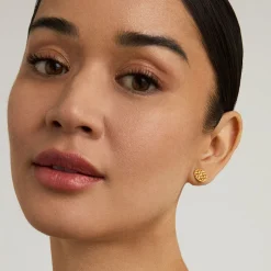Fashion Weave Disc Studs Stud Earrings | Earrings